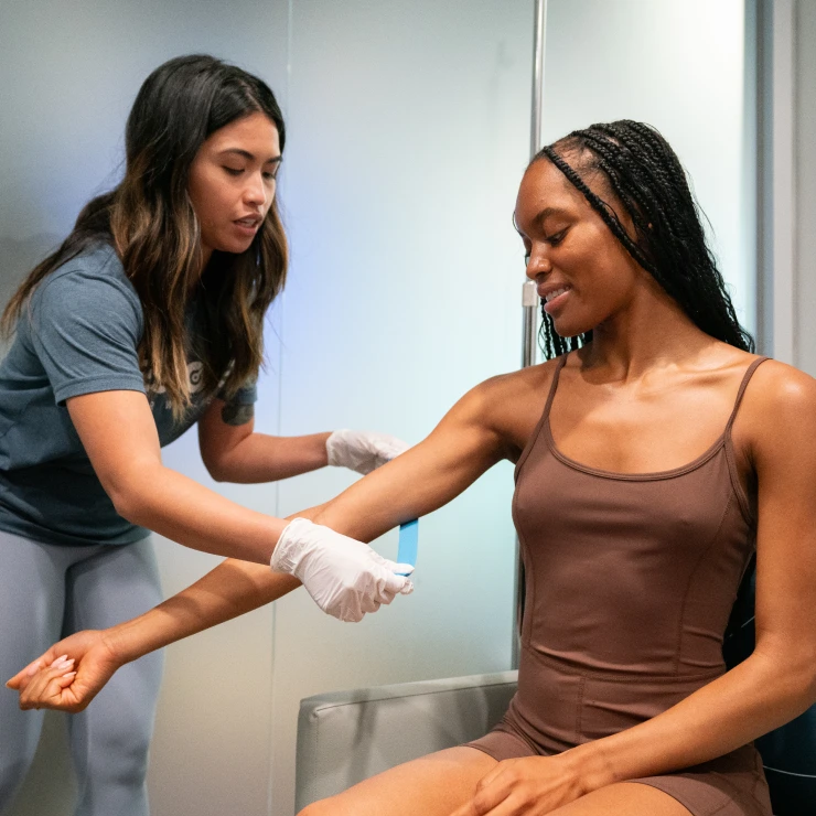 Colorful packaging of Restore Biomarker Assessment kits